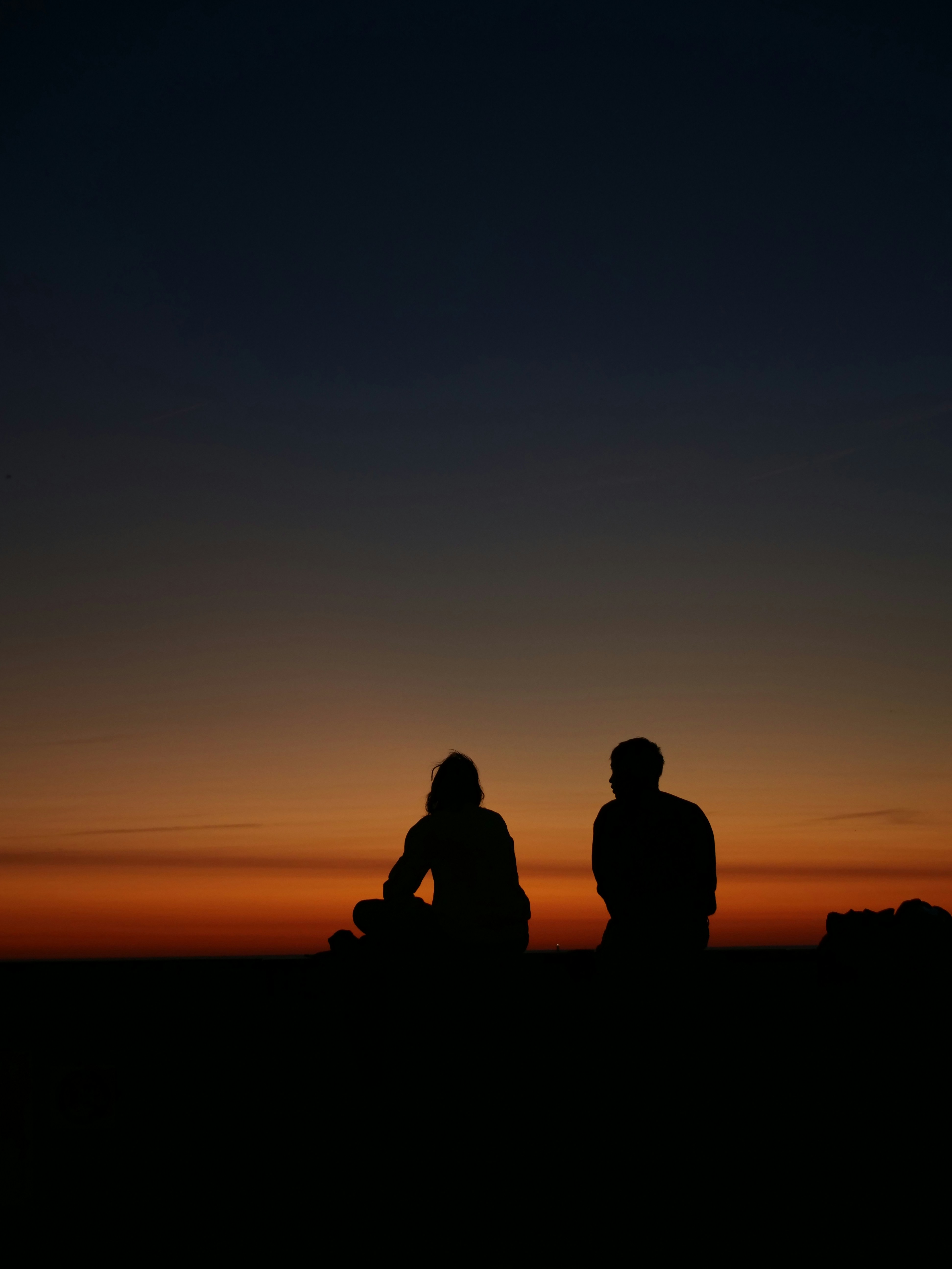 Healing together silhouettes